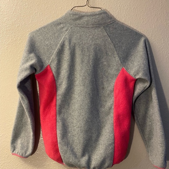 Disney Parks Youth Gray Fleece Zip Jacket Girls Medium Mickey Minnie Mouse - Picture 3 of 3